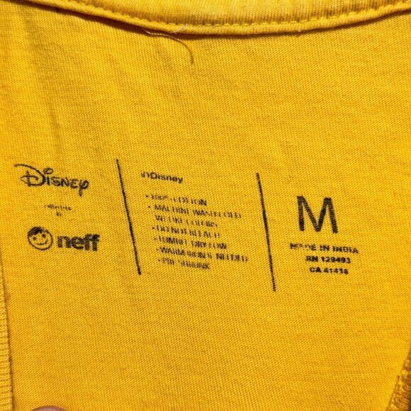 Disney Mickey Mouse x Neff Collab T-Shirt Yellow Women's Size M - Picture 3 of 7